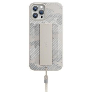 UNIQ etui Heldro iPhone 12 Pro Max 6,7 beżowy moro/ivory camo Antimicrobial