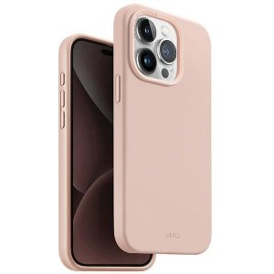 UNIQ etui Lino Hue iPhone 15 Pro 6.1 Magclick Charging różowy/blush pink
