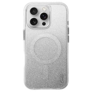 UNIQ etui Coehl Lumino iPhone 16 Pro 6.3 Magnetic Charging srebrny/sparkling silver
