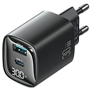 USAMS Ład. siec. CC229 30W GaNUSB-C/USB-A Fast Charging XC Series czarny/black CC229TC01