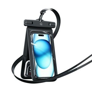 USAMS Etui wodoodporne podwójne 6.7IP68 czarny/black FSD1401 (YD014)