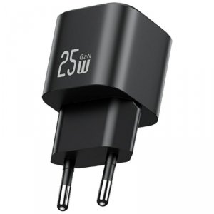 Ładowarka sieciowa USAMS JC Series CC289 25W GaN Mini Fast Charger USB-C czarny