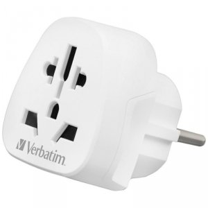 Verbatim Adapter podróżny EU/UK/USWTEU-02 biały/white 49549