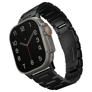 UNIQ pasek Osta Apple Watch 42/44/45/ 49mm Series 1/2/3/4/5/6/7/8/9/10<br />/SE/SE2/Ultra/Ultra 2 Stainless Steel czarny/midnight b 