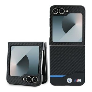BMW BMHCZF622NBCK Z Flip6 F741 / Z Flip7 FE czarny/black hardcase Carbon Blue Line