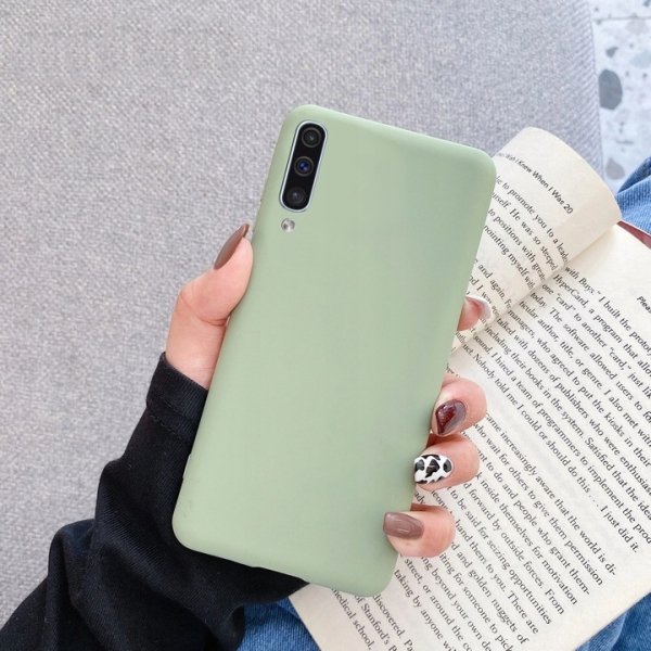 ETUI DO SAMSUNG A70 SILIKON KOLOR SOFT CASE zielony