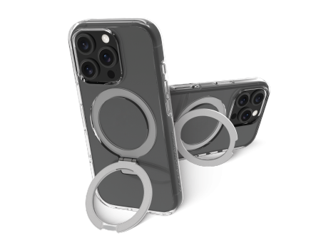 dbramante1928 Iceland Ultra D3O MS Kick - obudowa ochronna z podstawką do iPhone 16 Pro kompatybilna z MagSafe (clear)