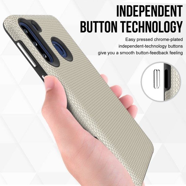 X-GUARD DUAL LAYER RUGGED CASE Pancerne etui Samsung Galaxy A21 (złoty)