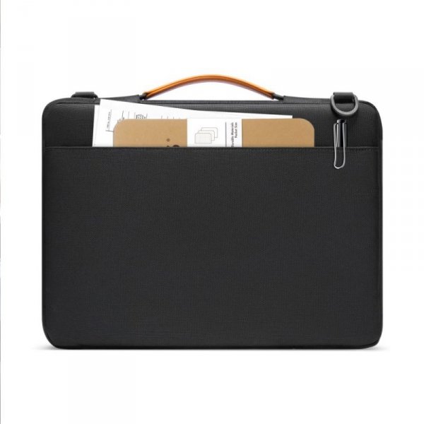 Pancerna Torba Tech-Protect Defender do Laptopa 13 14 cali Wodoodporna (MacBook NEO, Pro, Air 13") Black/Orange