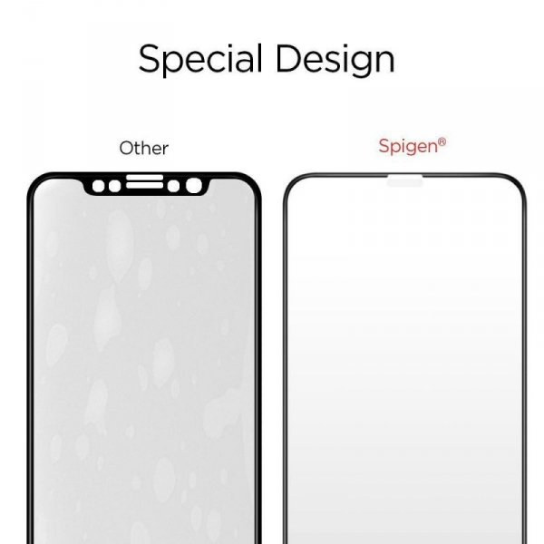 SZKŁO HARTOWANE SPIGEN GLASS FC IPHONE X / XS / 11 PRO BLACK