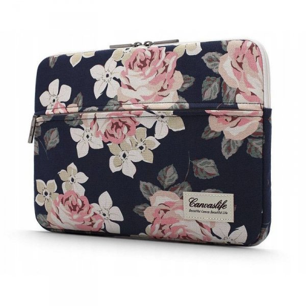 CANVASLIFE SLEEVE LAPTOP 15-16 NAVY ROSE