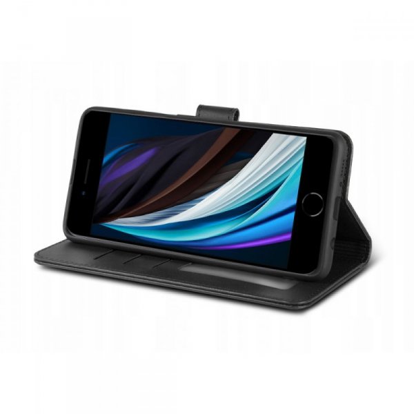 OTWIERANE KSIĄŻKOWE ETUI FUTERAŁ TECH-PROTECT  WALLET IPHONE 7 / 8 / SE 2020 / 2022 BLACK