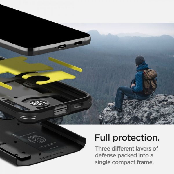 PANCERNE ETUI SPIGEN TOUGH ARMOR  GALAXY S22 BLACK