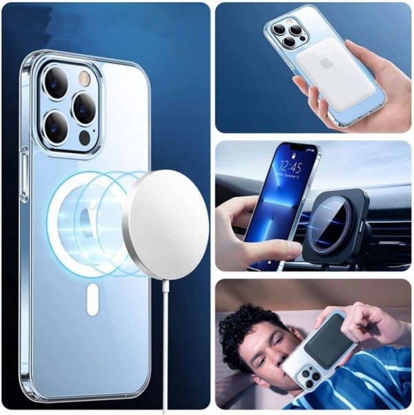 ETUI PLECKI CASE NAKŁADKA TECH-PROTECT  MAGMAT MAGSAFE IPHONE 12 / 12 PRO CLEAR
