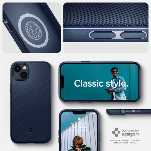 ETUI SPIGEN  MAG ARMOR IPHONE 14 PLUS / 15 PLUS NAVY BLUE