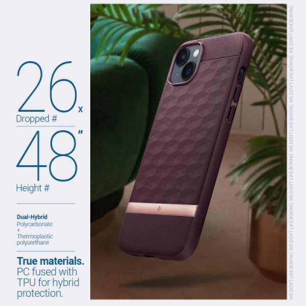 CASEOLOGY PARALLAX MAG MAGSAFE IPHONE 14 PLUS / 15 PLUS BURGUNDY