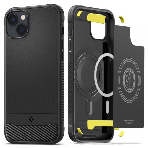 ETUI SPIGEN  RUGGED ARMOR MAG MAGSAFE IPHONE 14 PLUS / 15 PLUS MATTE BLACK