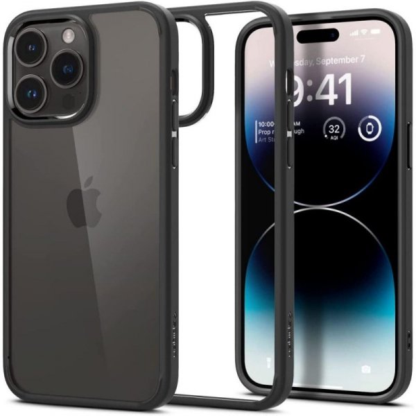 ETUI SPIGEN  ULTRA HYBRID IPHONE 14 PRO MAX MATTE BLACK