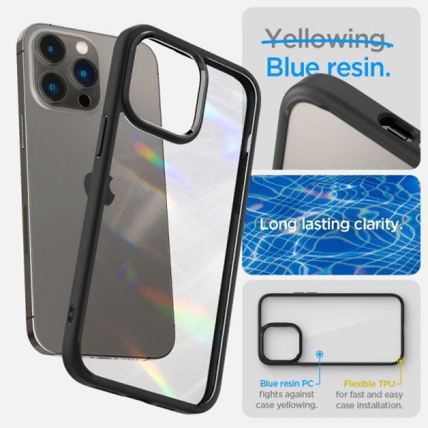 ETUI SPIGEN  ULTRA HYBRID IPHONE 14 PRO MAX MATTE BLACK