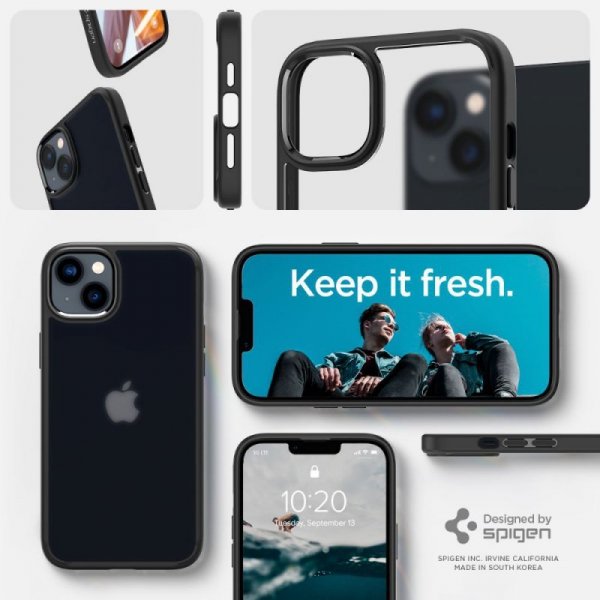 ETUI SPIGEN  ULTRA HYBRID IPHONE 14 PLUS / 15 PLUS FROST BLACK