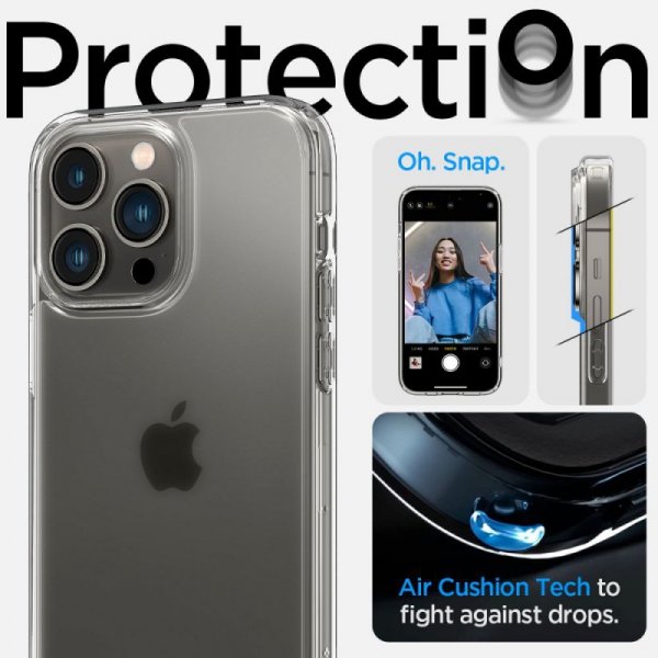 ETUI SPIGEN  ULTRA HYBRID IPHONE 14 PRO FROST CLEAR