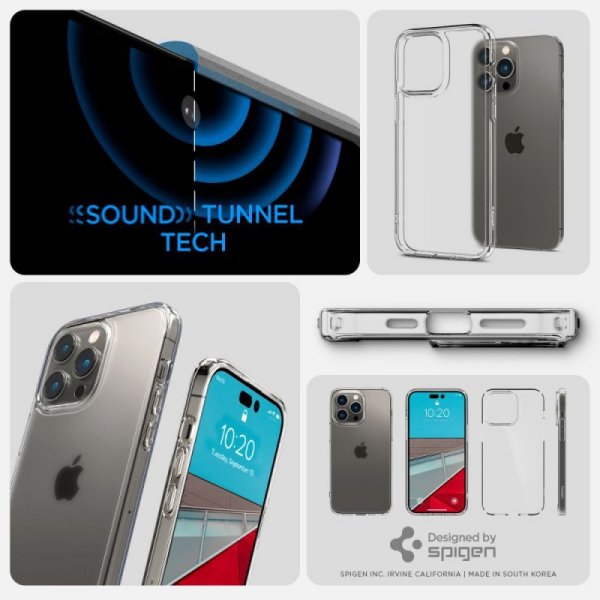 ETUI SPIGEN  ULTRA HYBRID IPHONE 14 PRO FROST CLEAR