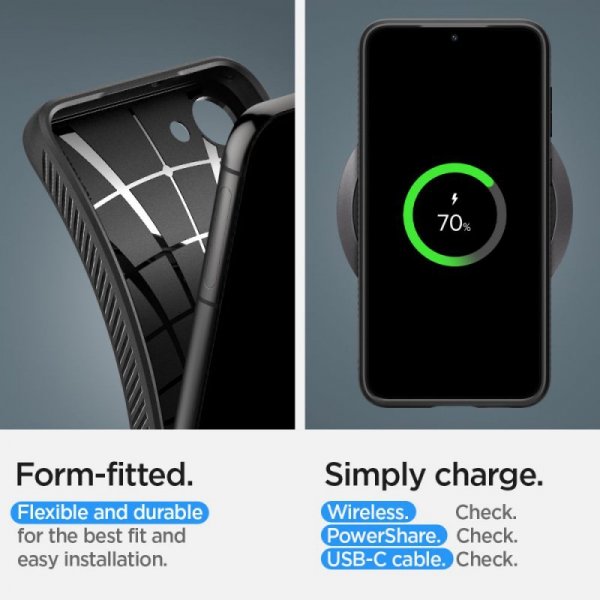 ETUI SPIGEN  LIQUID AIR GALAXY S23 MATTE BLACK