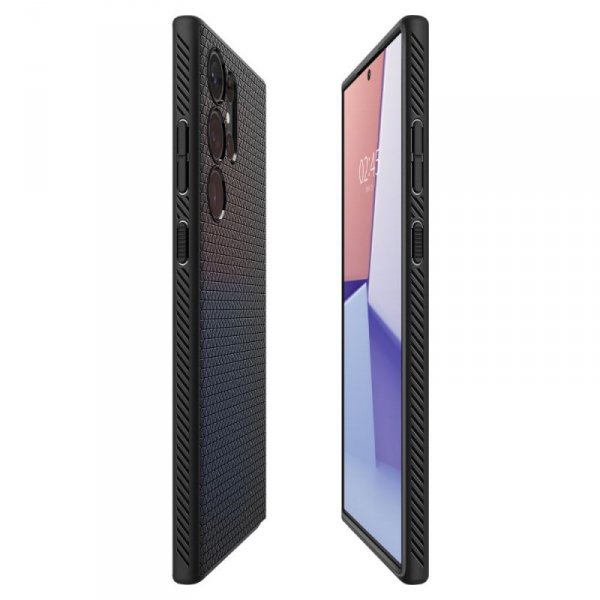 ETUI SPIGEN  LIQUID AIR GALAXY S23 ULTRA MATTE BLACK