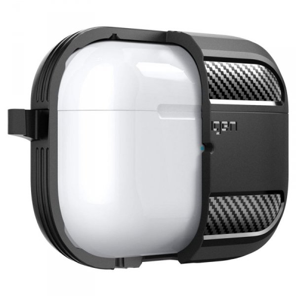 ETUI SPIGEN  RUGGED ARMOR APPLE AIRPODS PRO 1 / 2 MATTE BLACK