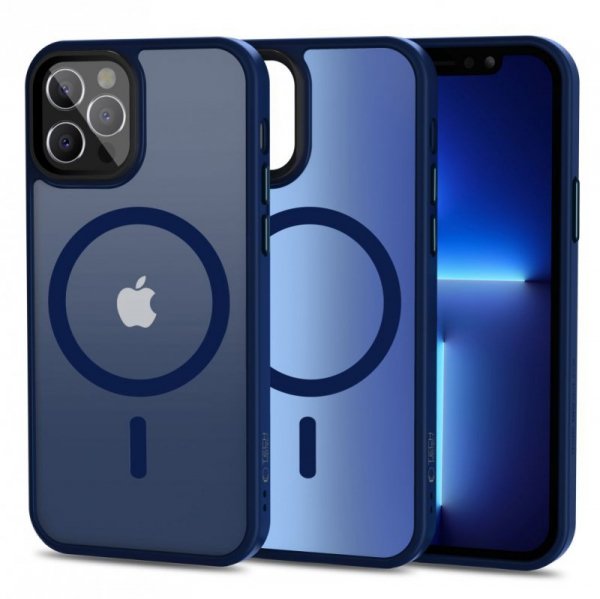 ETUI PLECKI CASE NAKŁADKA TECH-PROTECT  MAGMAT MAGSAFE IPHONE 12 / 12 PRO MATTE NAVY