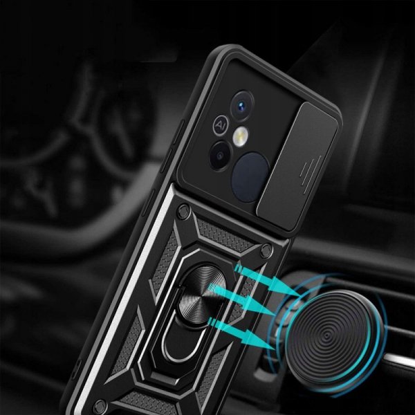 PANCERNE ETUI PLECKI NAKŁADKA CASE TECH-PROTECT  CAMSHIELD PRO XIAOMI REDMI 12C BLACK
