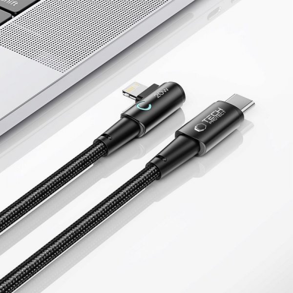 TECH-PROTECT ULTRABOOST ”L” LIGHTNING KABEL  PD20W/3A 100CM GREY