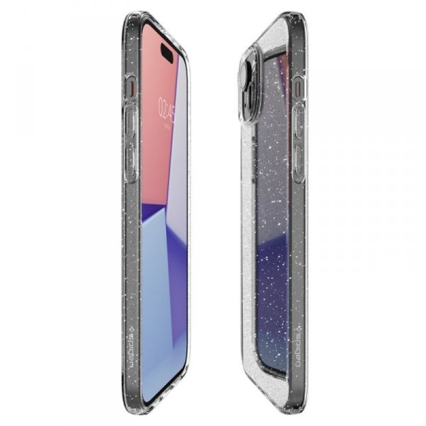 ETUI SPIGEN  LIQUID CRYSTAL IPHONE 15 PLUS GLITTER CRYSTAL