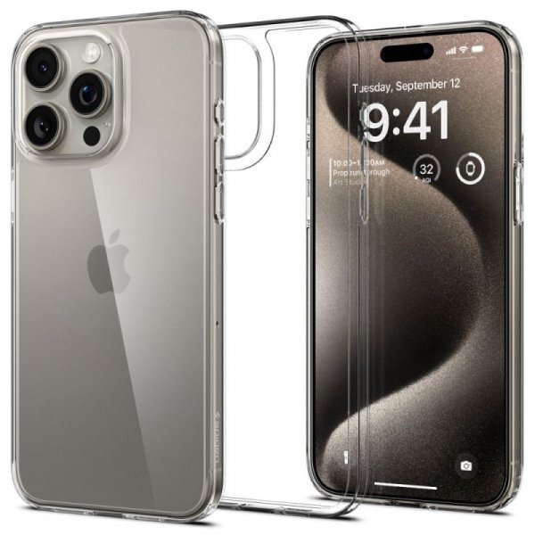 ETUI SPIGEN  AIRSKIN HYBRID IPHONE 15 PRO MAX CRYSTAL CLEAR