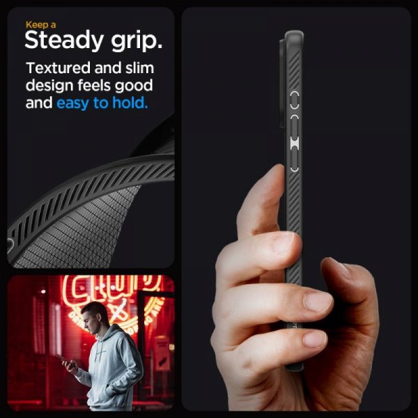 ETUI SPIGEN  LIQUID AIR IPHONE 15 PRO MATTE BLACK