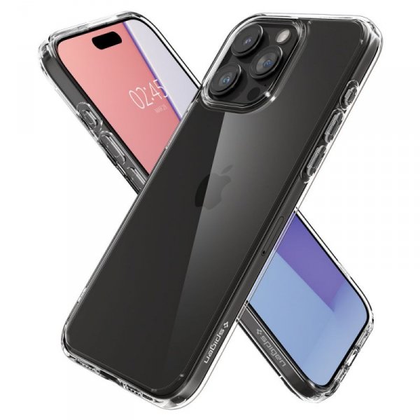 ETUI SPIGEN  ULTRA HYBRID IPHONE 15 PRO CRYSTAL CLEAR