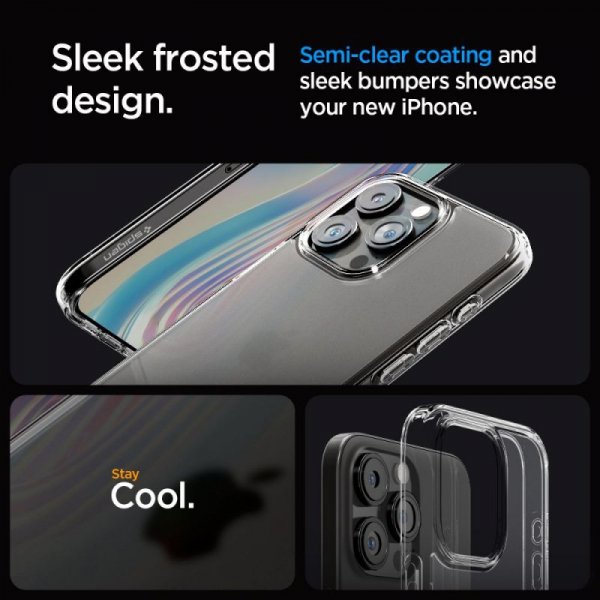 ETUI SPIGEN  ULTRA HYBRID IPHONE 15 PRO FROST CLEAR