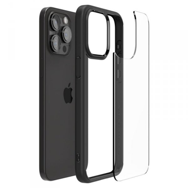 ETUI SPIGEN  ULTRA HYBRID IPHONE 15 PRO MATTE BLACK