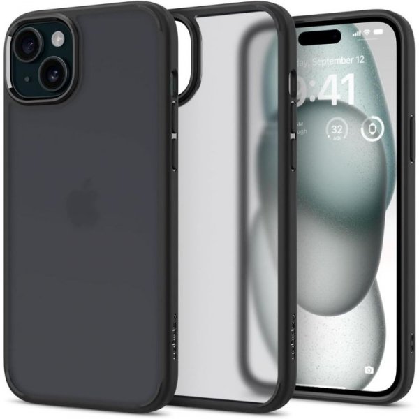 ETUI SPIGEN  ULTRA HYBRID IPHONE 15 FROST BLACK