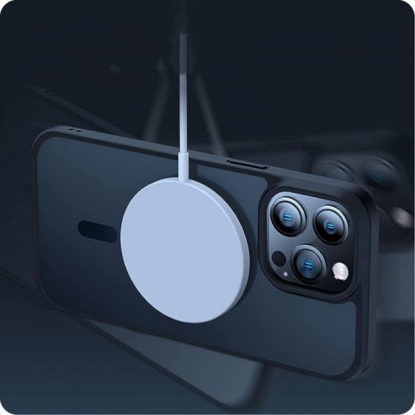 ETUI PLECKI CASE NAKŁADKA TECH-PROTECT  MAGMAT MAGSAFE IPHONE 13 PRO MAX BLACK/CLEAR