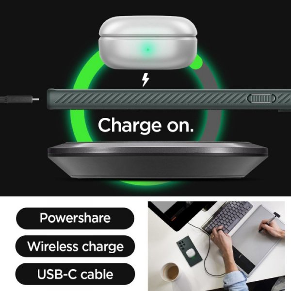 ETUI SPIGEN  LIQUID AIR GALAXY S24 ULTRA ABYSS GREEN