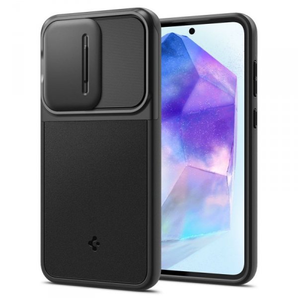 ETUI SPIGEN  OPTIK ARMOR GALAXY A55 5G BLACK