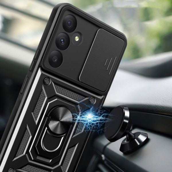 PANCERNE ETUI PLECKI NAKŁADKA CASE TECH-PROTECT  CAMSHIELD PRO SAMSUNG GALAXY A55 5G BLACK