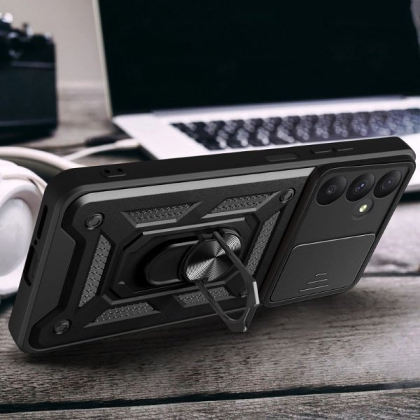 PANCERNE ETUI PLECKI NAKŁADKA CASE TECH-PROTECT  CAMSHIELD PRO SAMSUNG GALAXY A55 5G BLACK