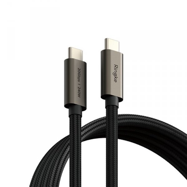 RINGKE USB 3.2 GEN 2X2 TYPE-C KABEL  PD240W 200CM BLACK
