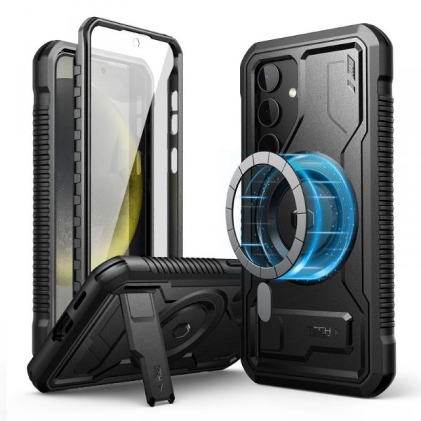 ETUI TECH-PROTECT  KEVLAR MAGSAFE+ SAMSUNG GALAXY S24 BLACK