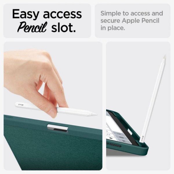 SPIGEN URBAN FIT IPAD AIR 10.9” 4 / 5 / 2020-2022 / 11” 6 / 7 / 2024-2025 MIDNIGHT GREEN
