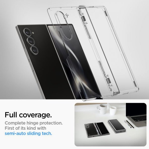 ETUI SPIGEN  ULTRA HYBRID PRO GALAXY Z FOLD 6 CRYSTAL CLEAR