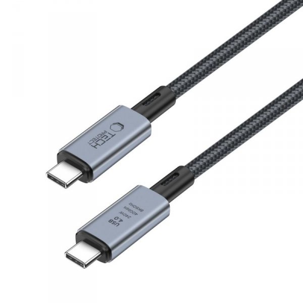 TECH-PROTECT ULTRABOOST MAX USB 4.0 8K 40GBPS TYPE-C KABEL  PD240W 100CM GREY