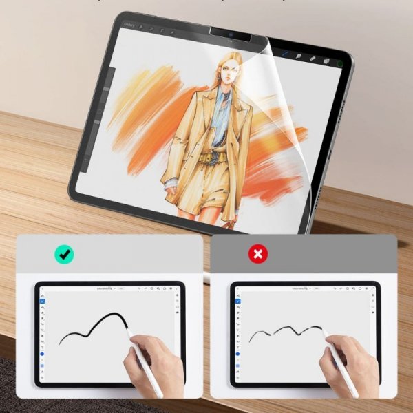 FOLIA OCHRONNA ESR PAPER FEEL 2-PACK IPAD AIR 11 6 / 2024 MATTE CLEAR